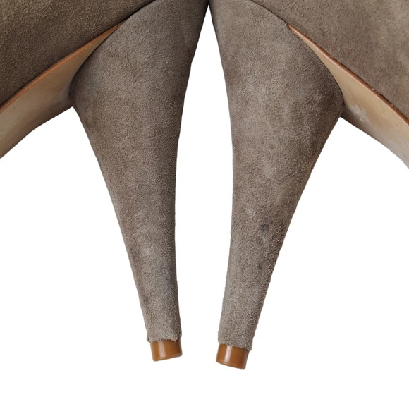 Zara Sz EU41/US10 Lace-up Cut-Out Caged Platform Sandals Heels - Picture 10 of 15